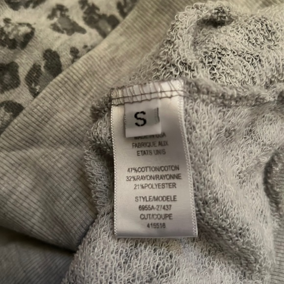 Josie Leopard Print Sweatshirt in Grey - Picture 14 of 14